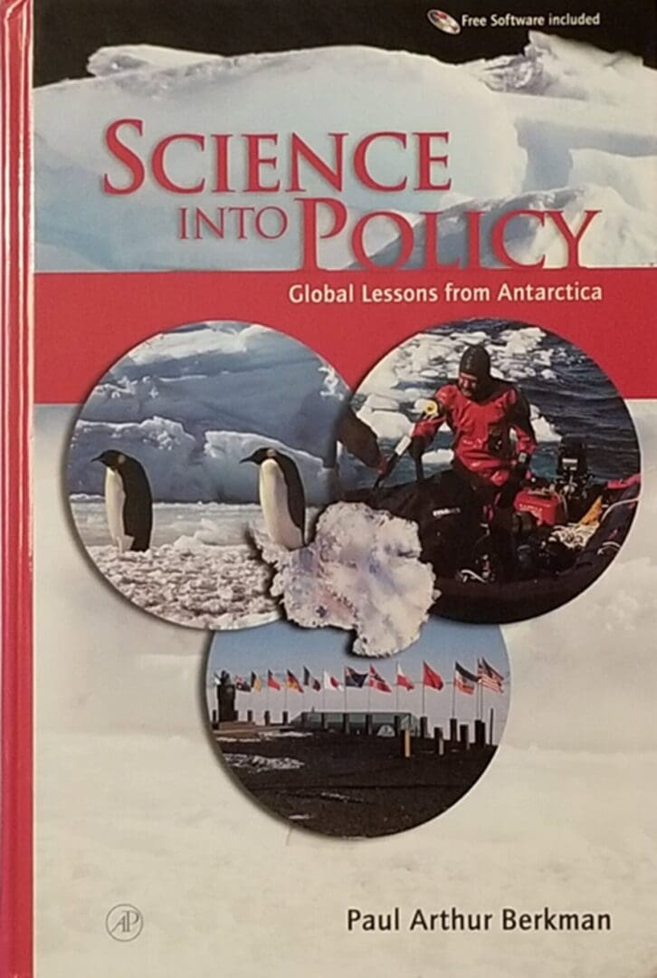 A book cover with three pictures of different countries.